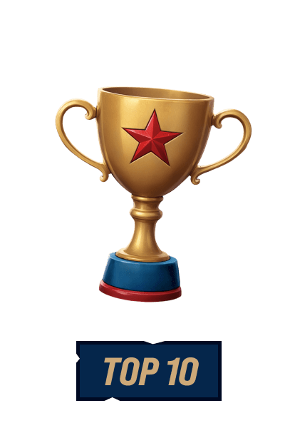 Finish in TOP 10 in a tournament