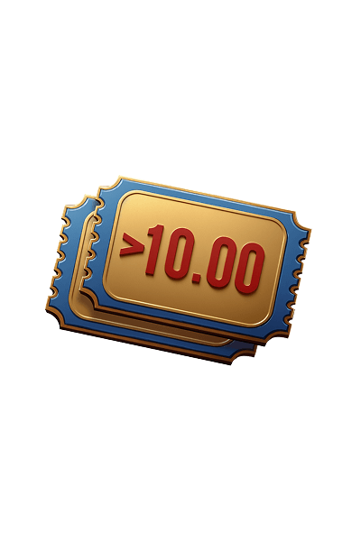 Place a multiple bet with min. odds 10