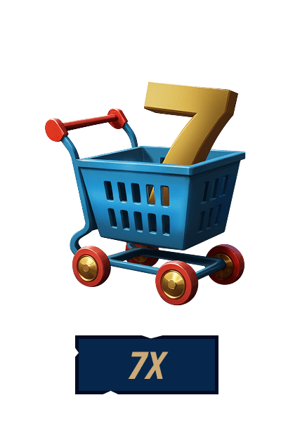 Make 7 shop purchases